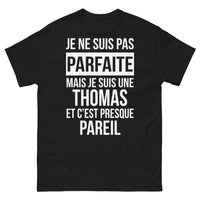 Thumbnail for T-shirt Thomas noir - Je ne suis pas parfaite
