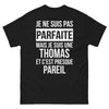 T-shirt Thomas noir - Je ne suis pas parfaite