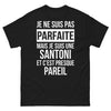 T-shirt Santoni noir - pas parfaite, mais Santoni