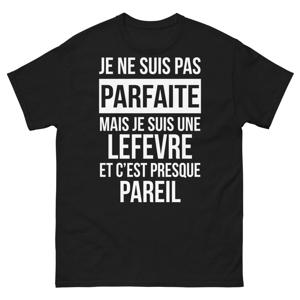 T-shirt Lefèvre noir face - presque pareil
