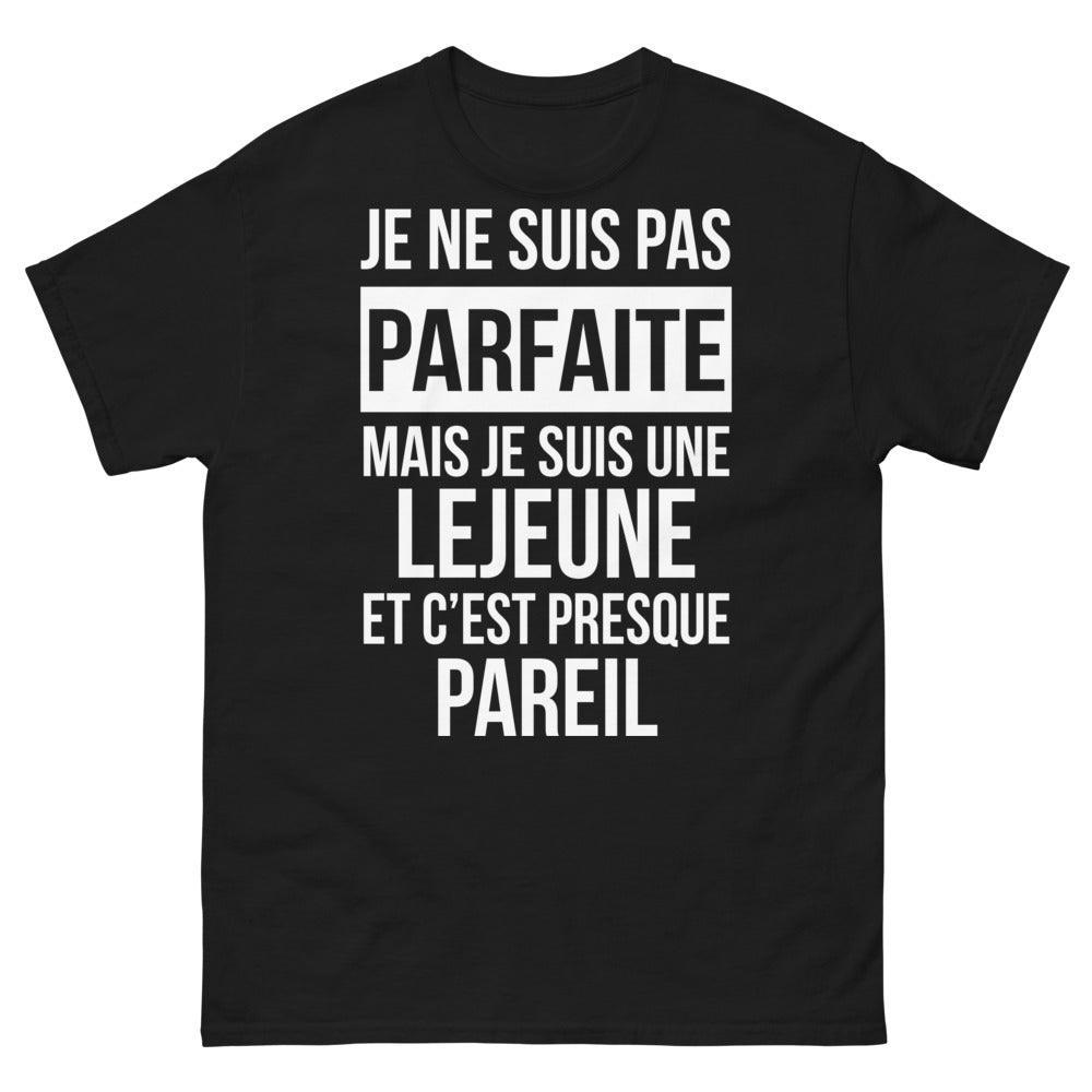 T-shirt Lejeune noir - autodérision et fierté