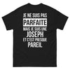 T-shirt Joseph noir - Je ne suis pas parfaite, mais je suis une Joseph