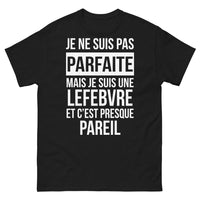 Thumbnail for T-shirt Lefebvre noir face - je ne suis pas parfaite