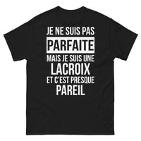 Thumbnail for T-shirt Lacroix noir - je ne suis pas parfaite