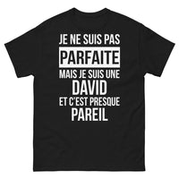 Thumbnail for T-shirt David noir - pas parfaite, presque pareil