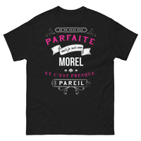 Thumbnail for T-shirt Morel noir - Je ne suis pas parfaite mais je suis une Morel