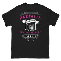 Thumbnail for T-shirt Le Gall noir face - Je ne suis pas parfaite