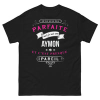 Thumbnail for T-shirt Aymon noir - je ne suis pas parfaite, mais je suis une Aymon