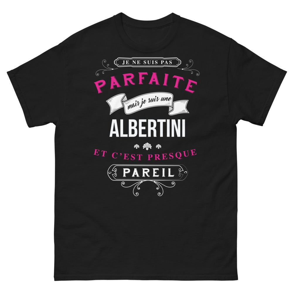 T-shirt Albertini noir - pas parfaite