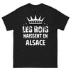 T-shirt Alsace noir - Les rois naissent en Alsace
