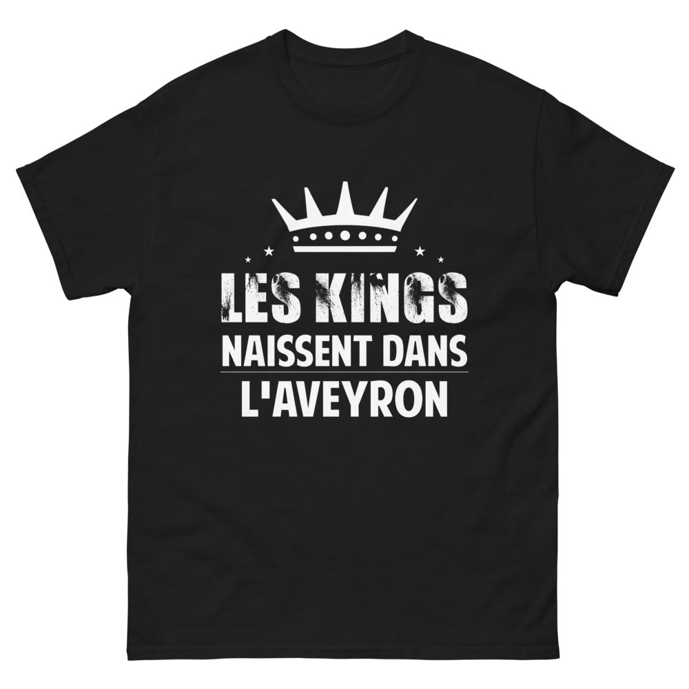 T-shirt Aveyron noir - Kings naissent dans l'Aveyron