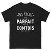 T-shirt Comtois noir - pas facile d’être parfait, je gère