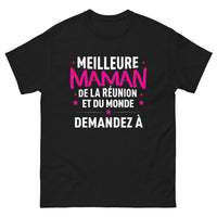 Thumbnail for T-shirt maman réunionnaise noir - Meilleure maman de La Réunion