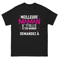 Thumbnail for T-shirt maman italienne noir - Meilleure maman d’Italie