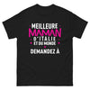 T-shirt maman italienne noir - Meilleure maman d’Italie