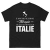 T-shirt Italie noir - besoin d'aller en Italie