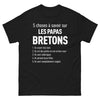 T-shirt Bretagne noir - 5 choses à savoir sur les papas bretons