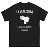T-shirt Venezuela noir - Le Venezuela, là où mon histoire commence