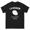 T-shirt Réunionnais noir - là où mon histoire commence