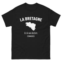 Thumbnail for T-shirt Bretagne noir face - là où commence mon histoire