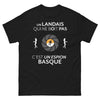 T-shirt Landes noir - Un Landais qui ne boit pas, c'est un espion basque