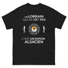 T-shirt Lorraine noir face - Un Lorrain qui ne boit pas
