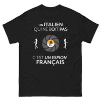 Thumbnail for T-shirt italiens noir - espion français