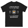 T-shirt Bigourdan Béarn-Bigorre noir - un Bigourdan qui ne boit pas