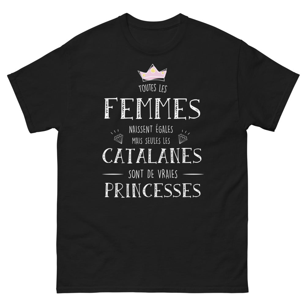 T-shirt Catalane noir - princesses catalanes