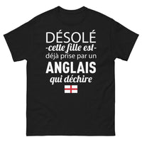 Thumbnail for T-shirt Anglais qui déchire noir - Désolé, cette fille est prise