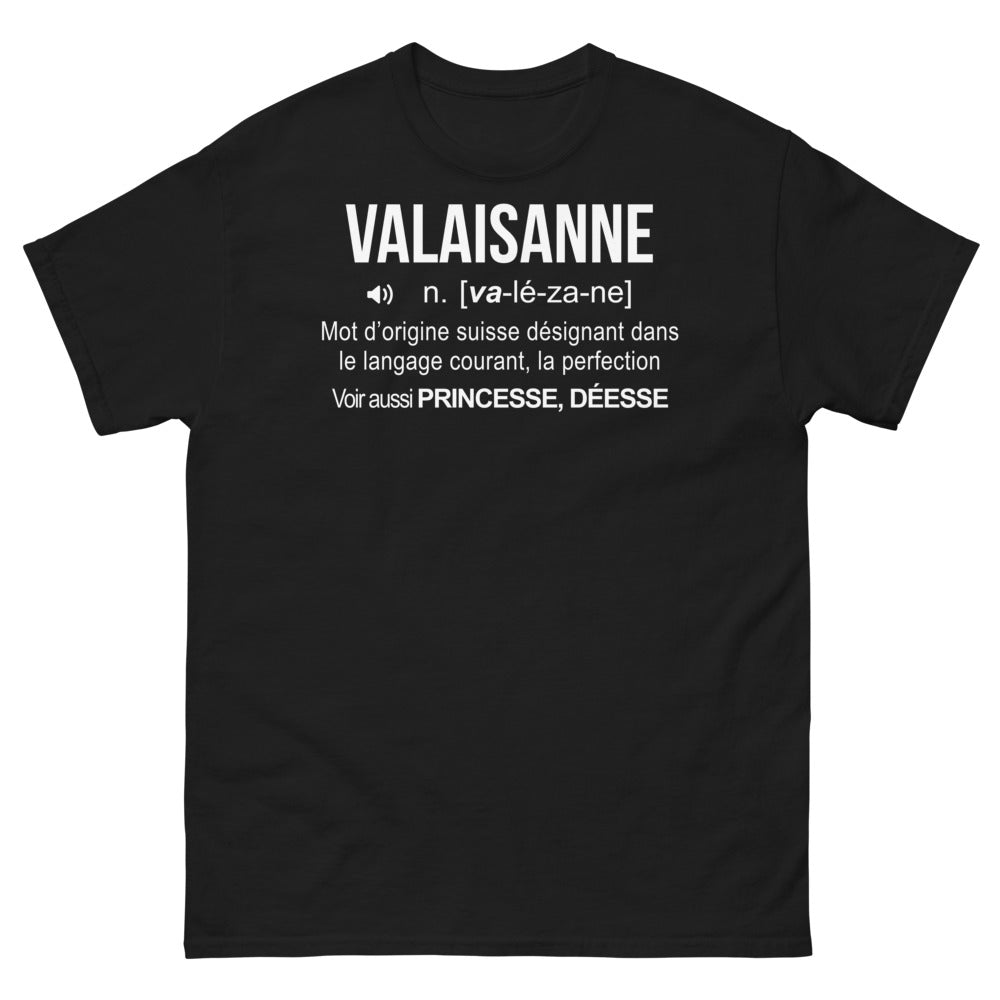 T-shirt Valaisanne noir - la perfection