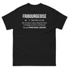 T-shirt Fribourgeoise noir face - n'vo dou a zé