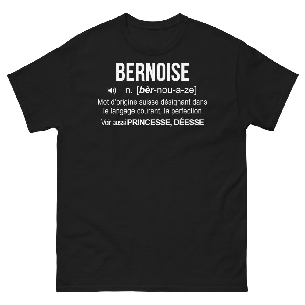 T-shirt bernoise noir - perfection helvétique