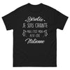 T-shirt Italienne noir - humour piquant
