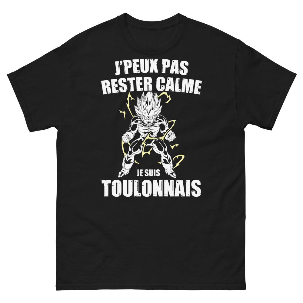 T-shirt Toulonnais noir - Je peux pas rester calme
