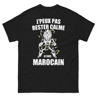 Thumbnail for T-shirt Marocain noir - Je ne peux pas rester calme