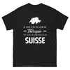 T-shirt Suisse noir face - Je n'ai pas besoin de thérapie