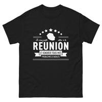 Thumbnail for T-shirt Réunionnais noir - Je veux juste aller à La Réunion