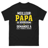 T-shirt Bourgogne noir - Meilleur Papa de Bourgogne