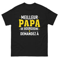 Thumbnail for T-shirt Bourgogne noir - Meilleur Papa de Bourgogne
