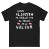 t-shirt alsace noir - papa alsacien cigogne et accent