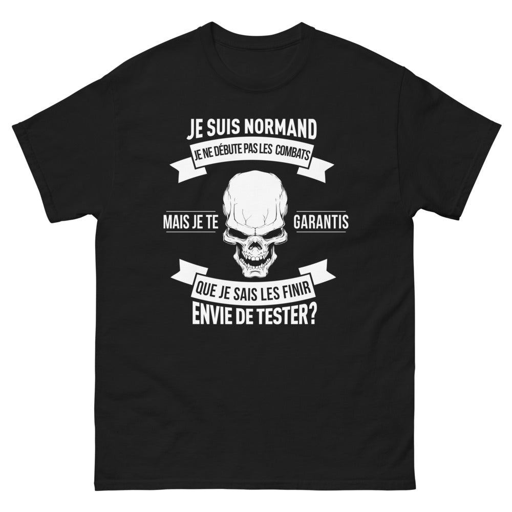 T-shirt Normand noir - je sais finir les combats