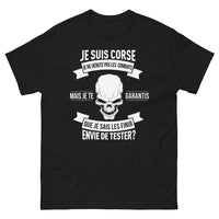 Thumbnail for T-shirt Corse noir face - finir les combats