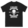 T-shirt Corse noir face - finir les combats