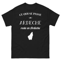 Thumbnail for T-shirt Ardèche noir - Ce qui se passe en Ardèche