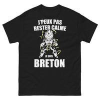 Thumbnail for T-shirt Breton noir - J’peux pas rester calme