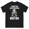 T-shirt Breton noir - J’peux pas rester calme