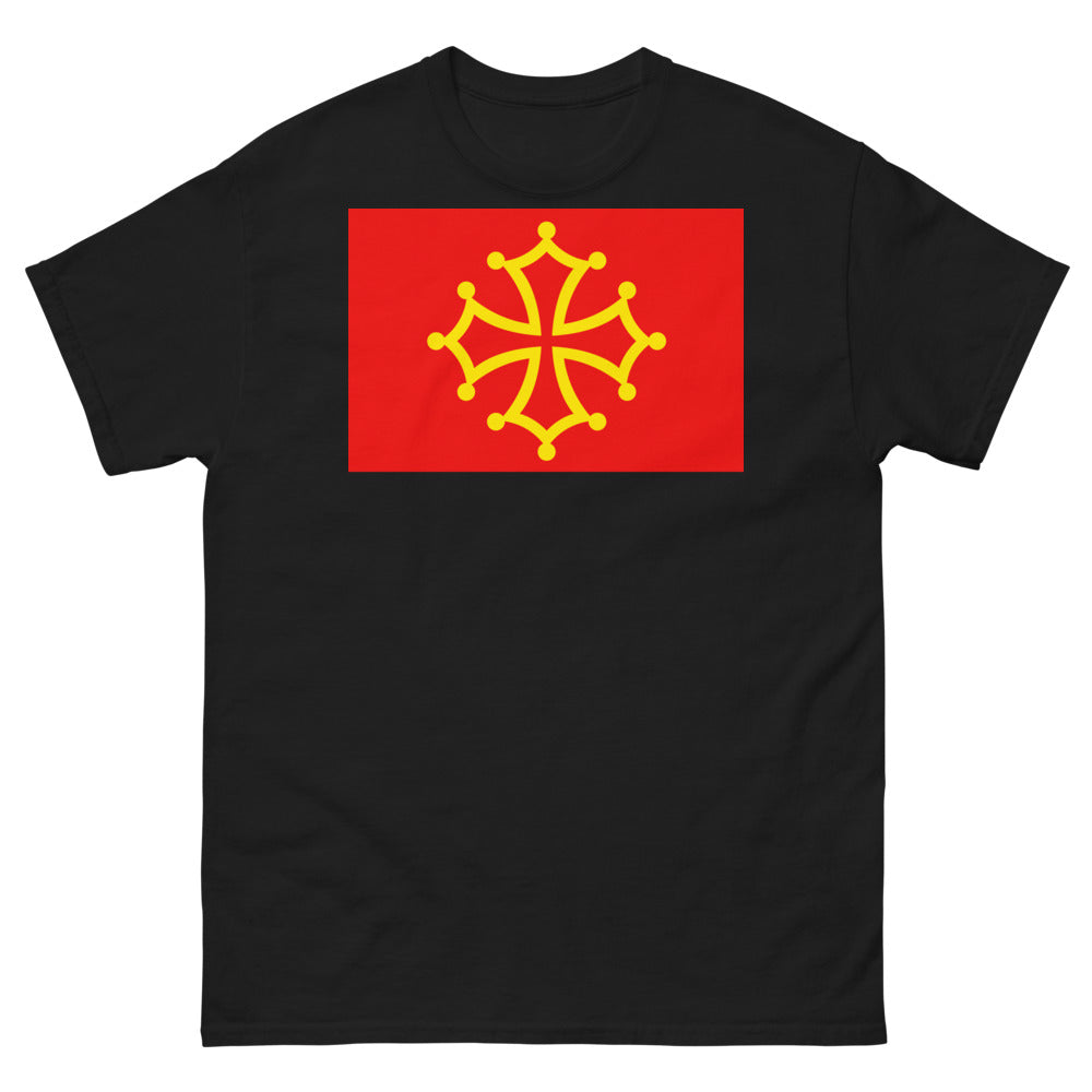 T-shirt Occitanie noir - Croix occitane