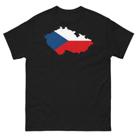 Thumbnail for T-shirt République tchèque noir - carte et drapeau