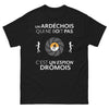 T-shirt Ardéchois noir - Un Ardéchois qui ne boit pas